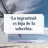 Frase de Miguel de Cervantes Saavedra: La ingratitud es hija de la soberbia.